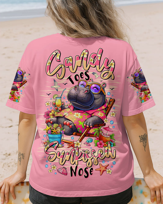 SANDY TOES SUNKISSED NOSE HIPPO ALL OVER PRINT - TLTR1207251