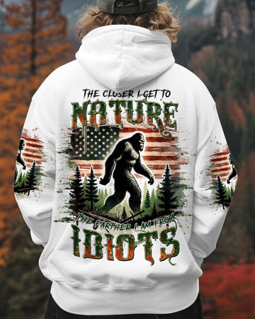 THE CLOSER I GET TO NATURE BIGFOOT ALL OVER PRINT  - TLTW2802253