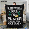 BlueJose Custom Name Sleep With A Pool Blanket