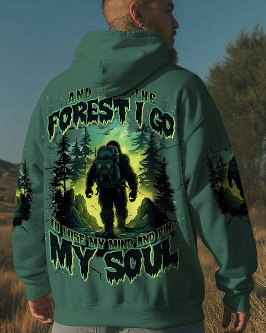 AND INTO THE FOREST I GO BIGFOOT ALL OVER PRINT - TLNT1911252
