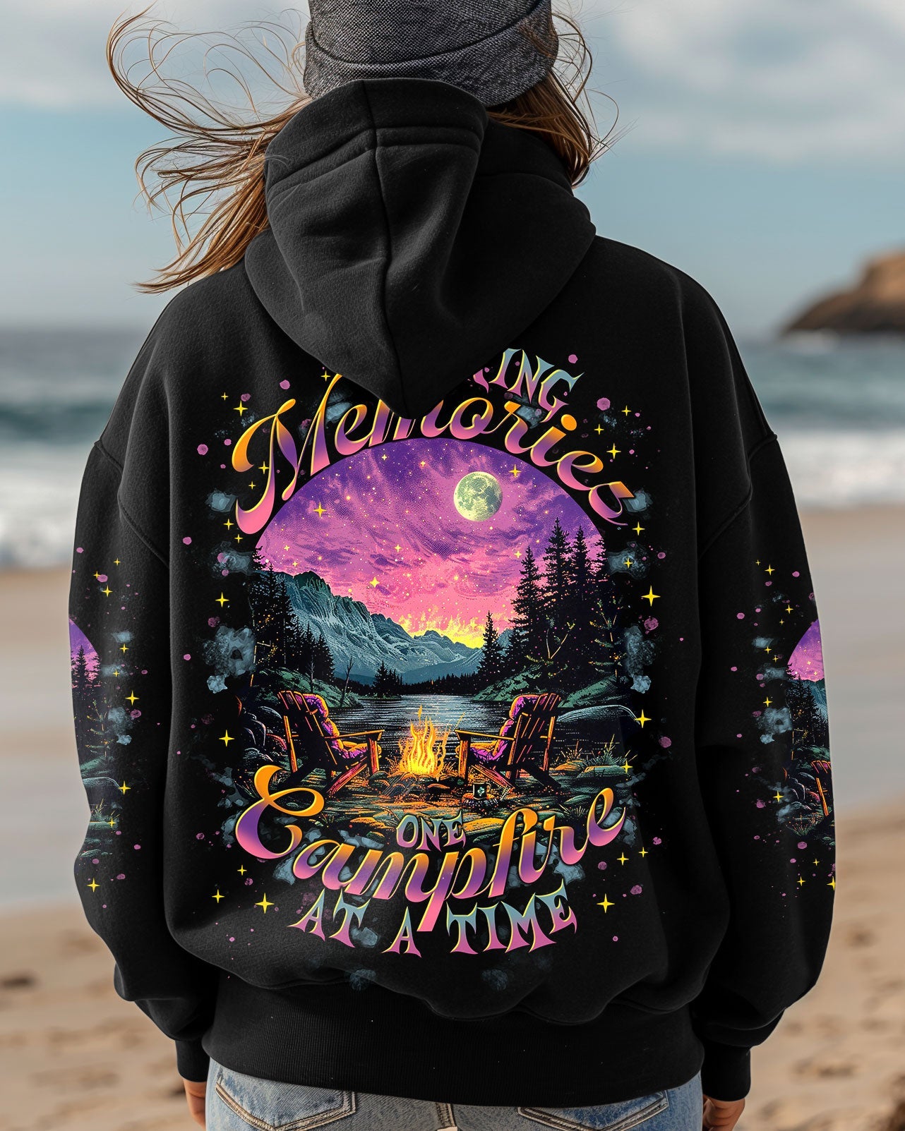 MAKING MEMORIES ONE CAMPFIRE AT A TIME ALL OVER PRINT -  TLTR1902252