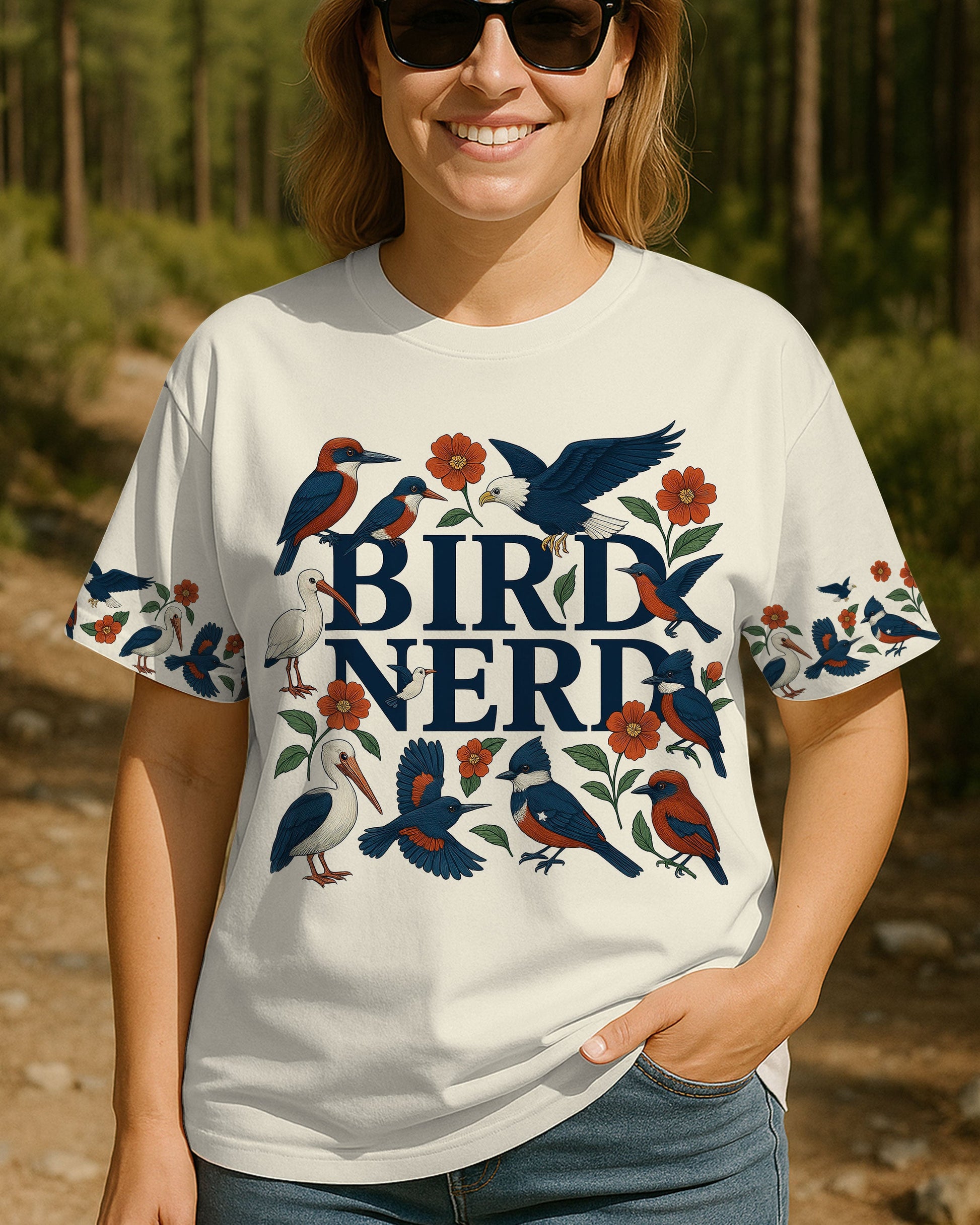 BIRD NERD ALL OVER PRINT - TLTW2005254