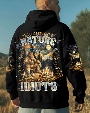 THE CLOSER I GET TO NATURE BIGFOOT ALL OVER PRINT - TLNT2011251