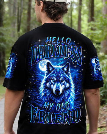 HELLO DARKNESS MY OLD FRIEND WOLF ALL OVER PRINT - YHHN0311251