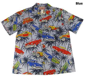 Bluejose Antique Automobiles Men's Hawaiian Shirt