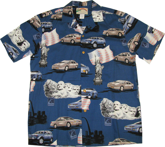 Bluejose Saturn Men's Paradise Found Hawaiian Aloha Cotton Shirt