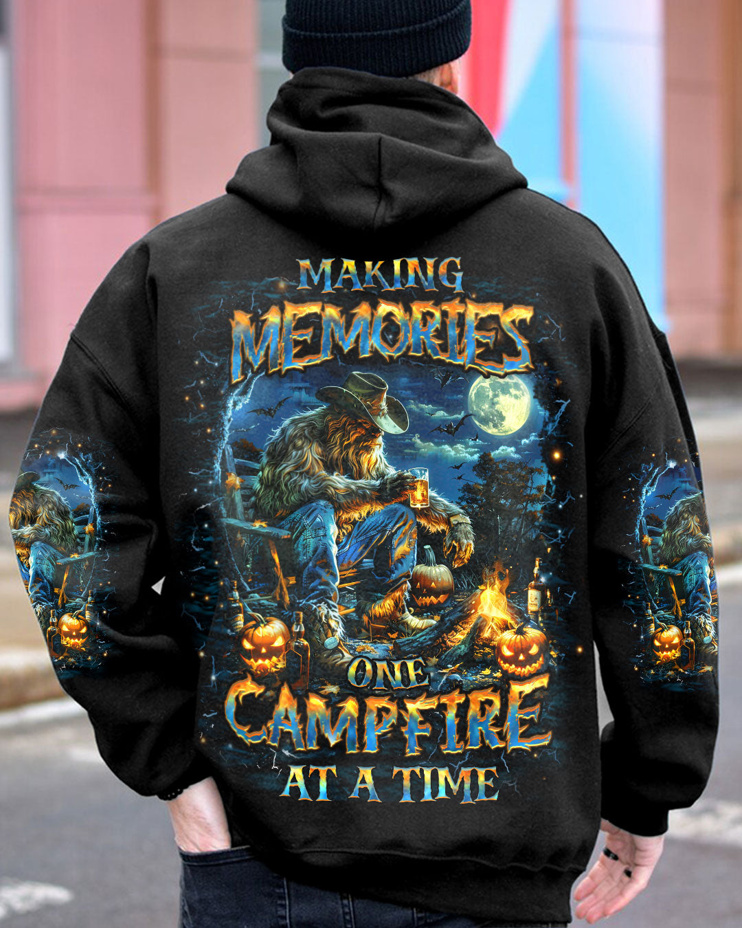 MAKING MEMORIES ONE CAMPFIRE BIGFOOT HALLOWEEN ALL OVER PRINT - YHHN1209242