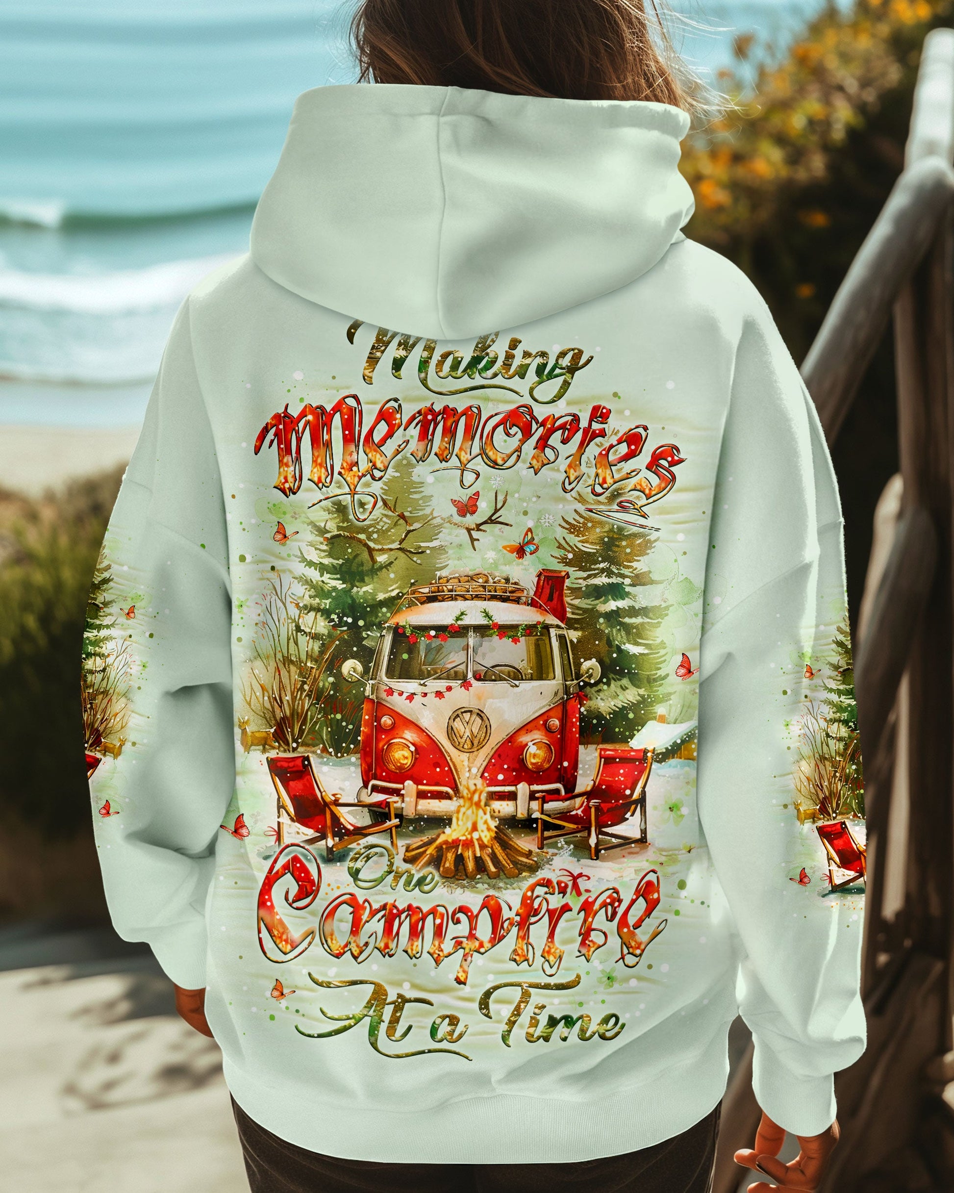 MAKING MEMORIES ONE CAMPFIRE AT A TIME CHRISTMAS ALL OVER PRINT - YHLT2910242