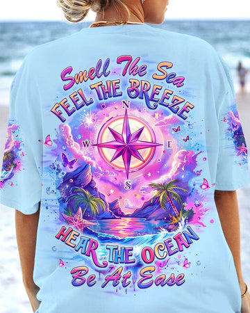 SMELL THE SEA FEEL THE BREEZE COMPASS ALL OVER PRINT - YHLT2803253