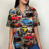 Custom Hot Rod Photo Hawaiian Shirt, Magazine Pattern