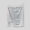 BlueJose Notebook Paper Fishing Blanket