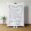 BlueJose Notebook Paper Fishing Blanket