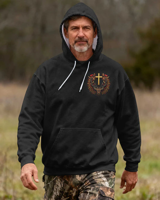 BlueJose Deer Hunting In My Veins Jesus In My Heart Shirt, Personalized Hunting 3D Shirt