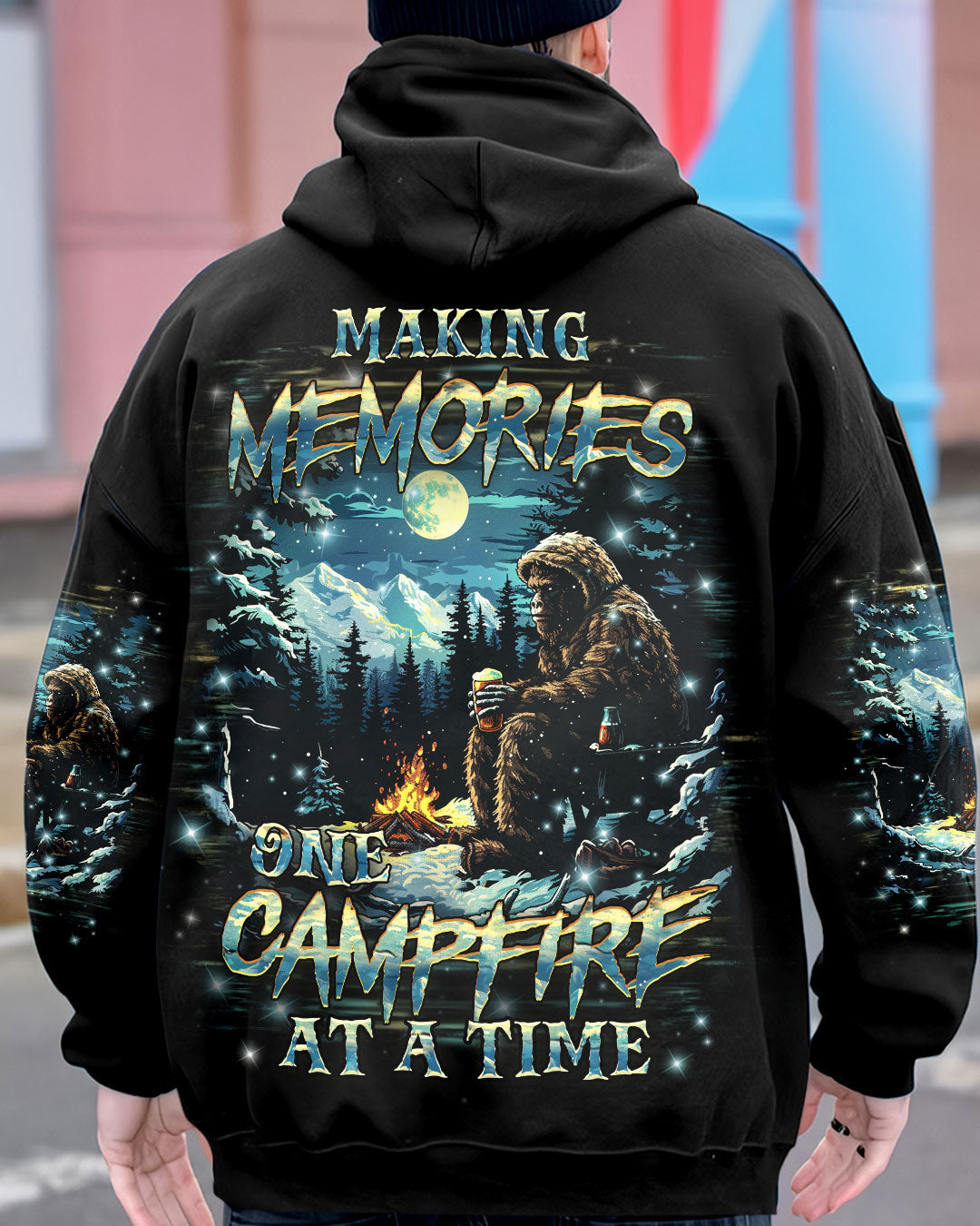 MAKING MEMORIES ONE CAMPFIRE AT A TIME BIGFOOT ALL OVER PRINT - YHHN2310245
