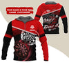BlueJose I'm Sexy And I Throw It Dart Personalized Name, Team Name Zipper Hoodie
