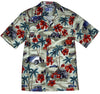 Bluejose Hibiscus Drag Racers Men's Hawaiian Shirt