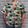 Custom Racing Photo Hawaiian Shirt, Seamless Tree Pattern, Summer Gift