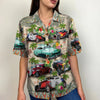Custom Hot Rod Photo Hawaiian Shirt, American Map Pattern