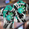BlueJose Bowling And Pins Hexagram Pattern Multicolor Personalized Name, Team Name 3D Shirt