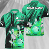BlueJose Bowling And Pins Abstract Grunge Texture Multicolor Personalized Name, Team Name 3D Shirt