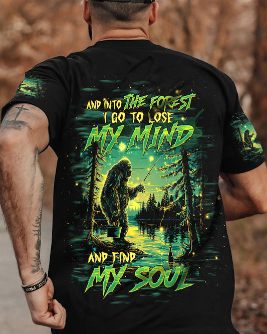 AND INTO THE FOREST I GO BIGFOOT FISHING ALL OVER PRINT   - TLTW0703254