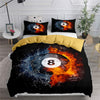 BlueJose Billiards Crack Ball Breaking Pattern Bedding Set