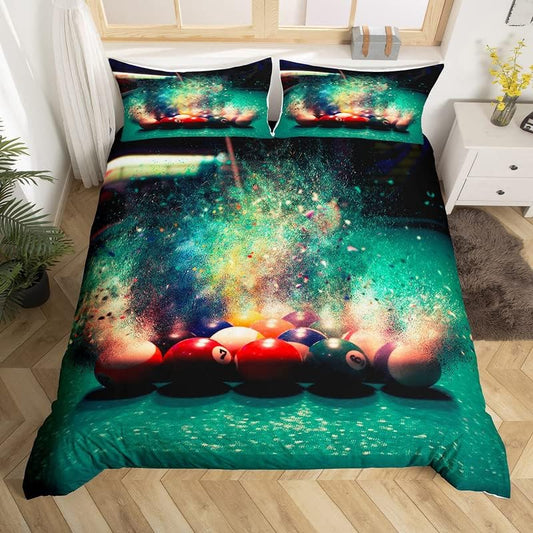 BlueJose Billiards Tie-dye Pattern Bedding Set
