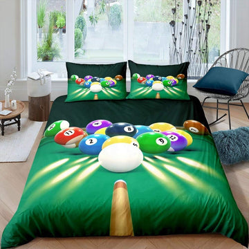 BlueJose Colorful Billiards Balls Bedding Set