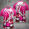 BlueJose Bowling And Pins Animated Fire Customized Name 3D Shirt ( 5 Colors)