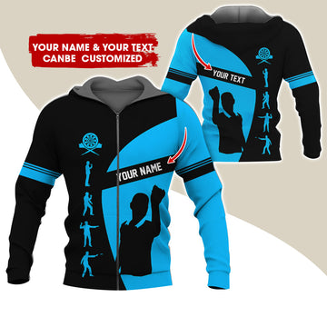 BlueJose Darts Player Personalized Name, Team Name Zipper Hoodie Hoodie