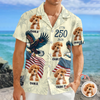 BlueJose Custom Dog Photo USA 250 Anniversary Eagle 1776-2026 Hawaii Shirt