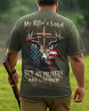 BlueJose My Rifle's Loud Shirt, Personalized Hunting Shirt, Personalized Hoodie For Hunting Lover
