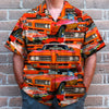 Custom Muscle Car Photo Hawaiian Shirt, Seamless Car Pattern, Summer Gift