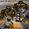 BlueJose Bowling And Pins Soaring Eagle Customized Name 3D Shirt (6 Colors)