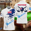 BlueJose Golf Crack Flag Customized Name, Team Name 3D Shirts (3 Colors)