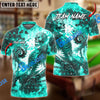 BlueJose Billiards Ball 8 Flame Skeleton Personalized Name, Team Name Shirt (6 Colors)