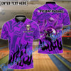 BlueJose Bowling And Pins Burning Rage Skull Customized Name 3D Shirt (6 Colors)