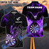 BlueJose Darts Thunder Feather Flame Eagle Personalized Name, Team Name Shirt (4 Colors)