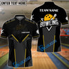 BlueJose Bowling And Pins Sport Basic Customized Name 3D Shirt ( 5 Colors)
