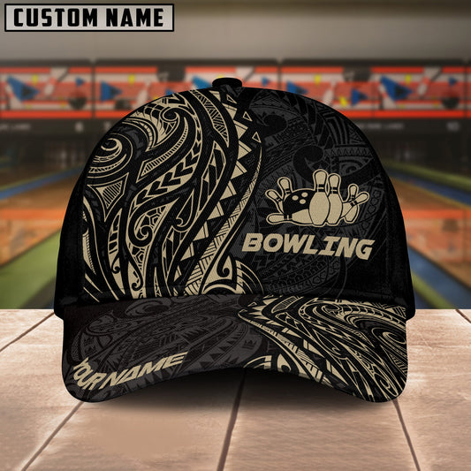 BlueJoses Bowling And Pins Maori Multicolor Personalized Name Cap