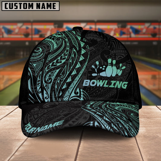 BlueJoses Bowling And Pins Maori Multicolor Personalized Name Cap