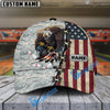 BlueJoses Bowling And Pins  Eagles Army Multicolor Personalized Name Cap