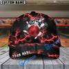 BlueJoses Bowling And Pins The Power Of The God Of Thunder Multicolor Personalized Name Cap