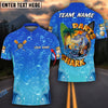BlueJose Darts Funny Shark Summer Personalized Name Team Name Shirt (4 colors)