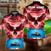 BlueJose Billiards Ball 8 Pool American Eagle Thunder Personalized Name & Team Name Shirt (4 Colors)