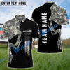 BlueJose Archery Skull Camo Flag Customized Name 3D Shirt (4 Colors)