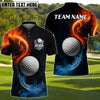 BlueJose Golf Ball Half Smoke Customized Name, Team Name 3D Shirts (4 Colors)