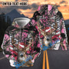 BlueJose Deer Hunter American Flag Scratch Camo Hoodie Personalized 3D Hoodie For Hunting Lover (4 colors)