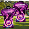 BlueJose Phoenix Flame Golf Polo Customized Name, Team Name 3D Shirts (4 Colors)