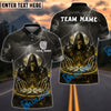 BlueJose Darts Wizard Skull Magic Multicolor Options Personalized Name Shirt (6 Colors)